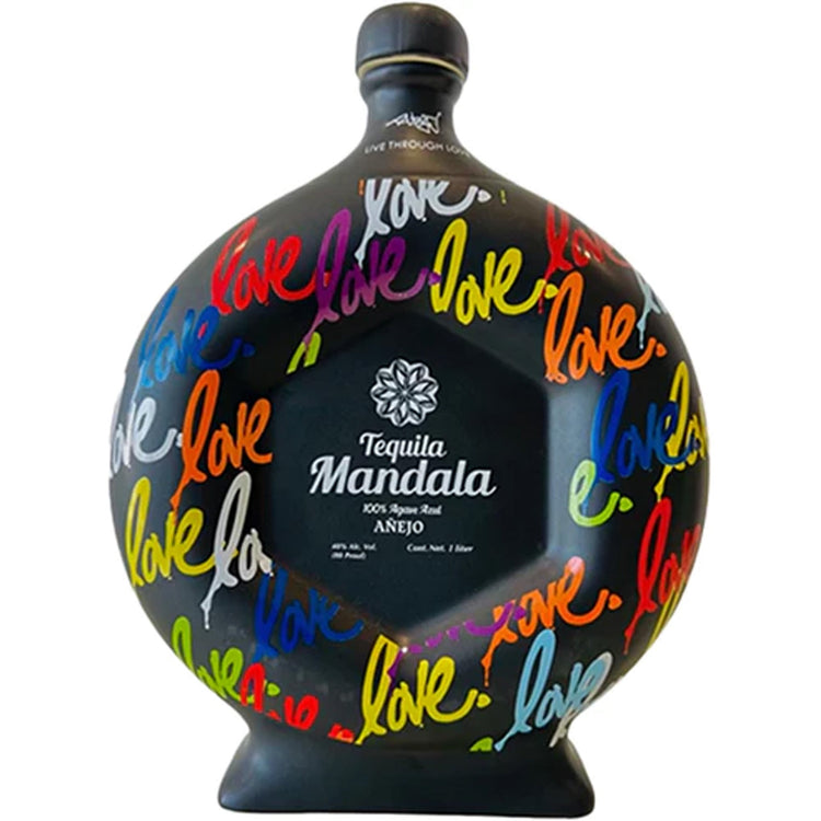 Mandala Limited Edition Ceramic 'Live Through Love' Anejo Tequila