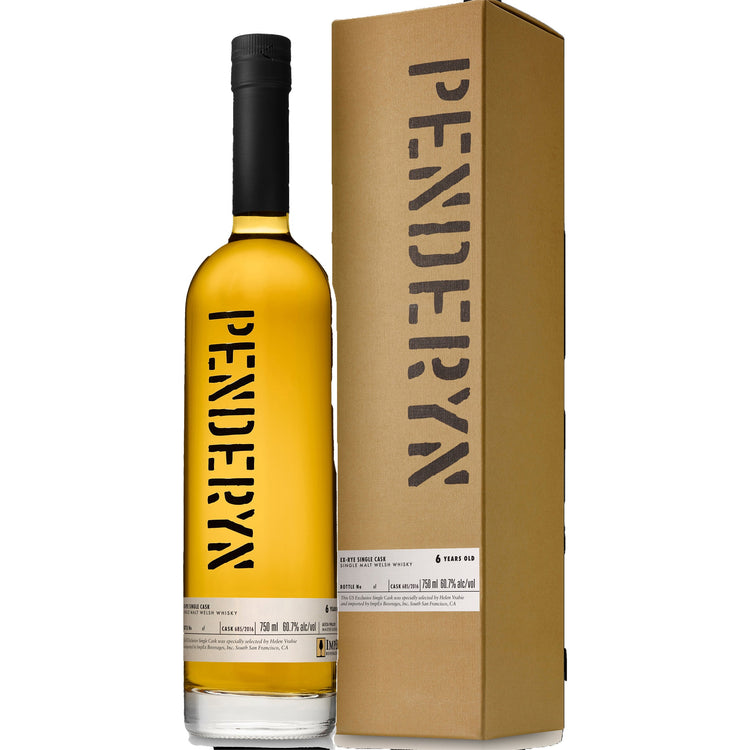 Penderyn Whisky 6 Years Old Ex-Rye Single Cask Single Malt Welsh Whisky Cask 685/2016